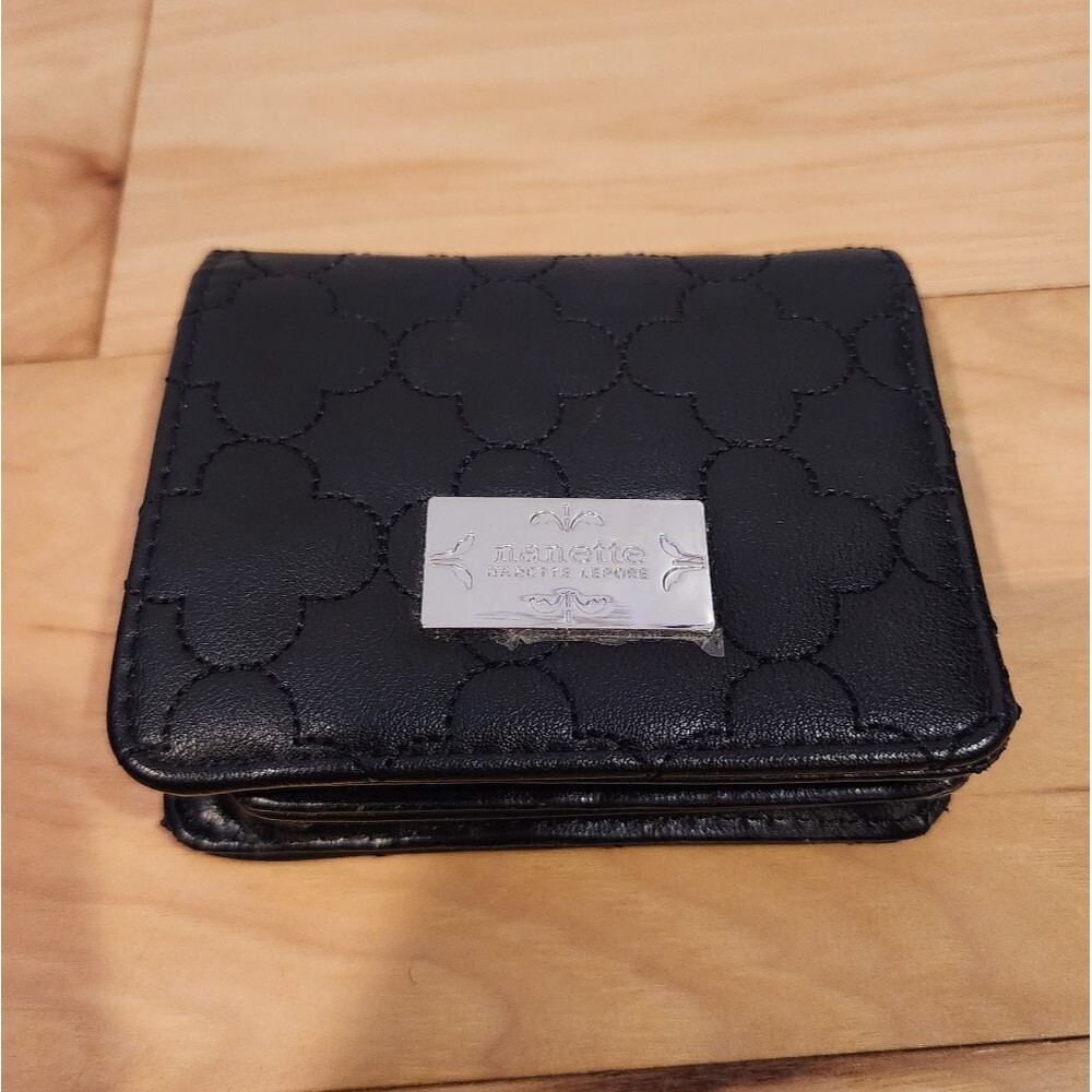 Nanette Lepore Small Black Leather Wallet